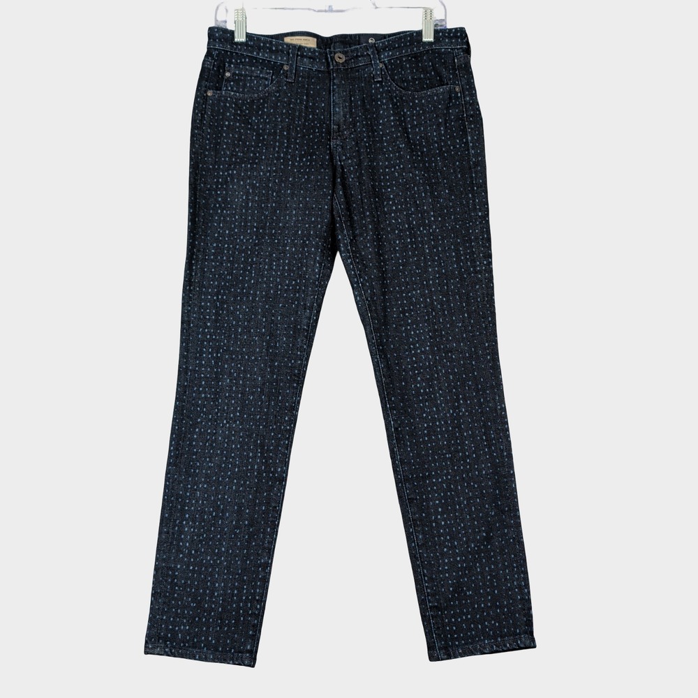 AG Jeans Women's 29 Blue Denim Slim‎ Straight Ankle Casual Designer Pants NWT